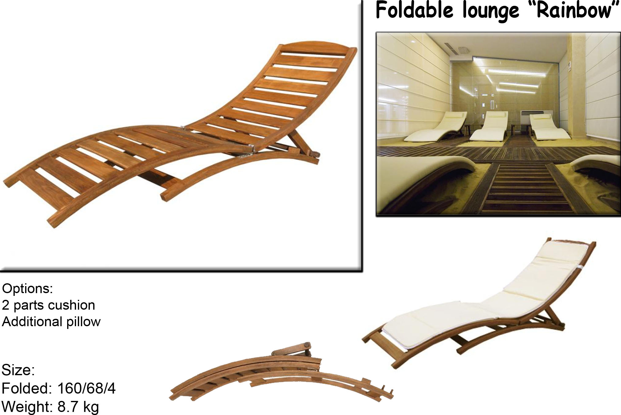 Foldable Lounge Rainbow