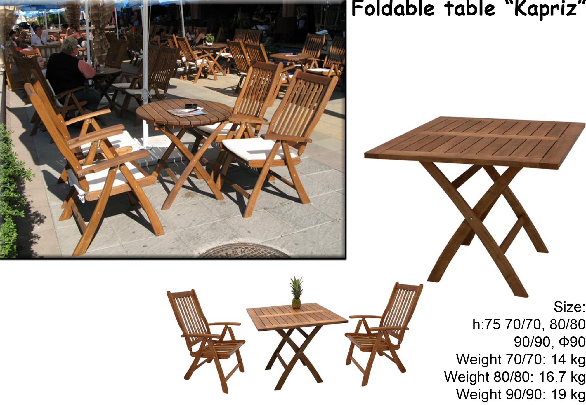 Foldable Table Kapriz
