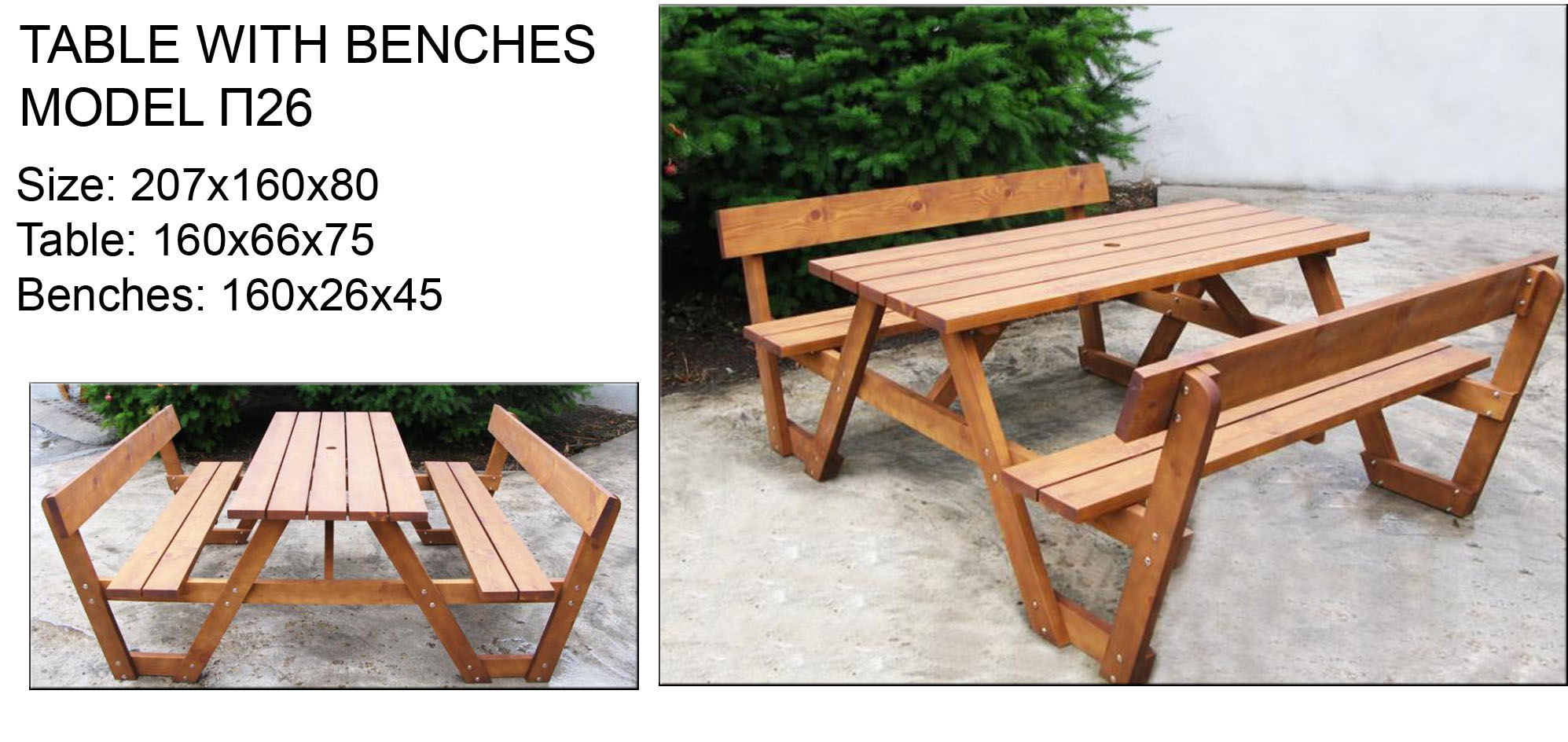 Table With Benches 26
