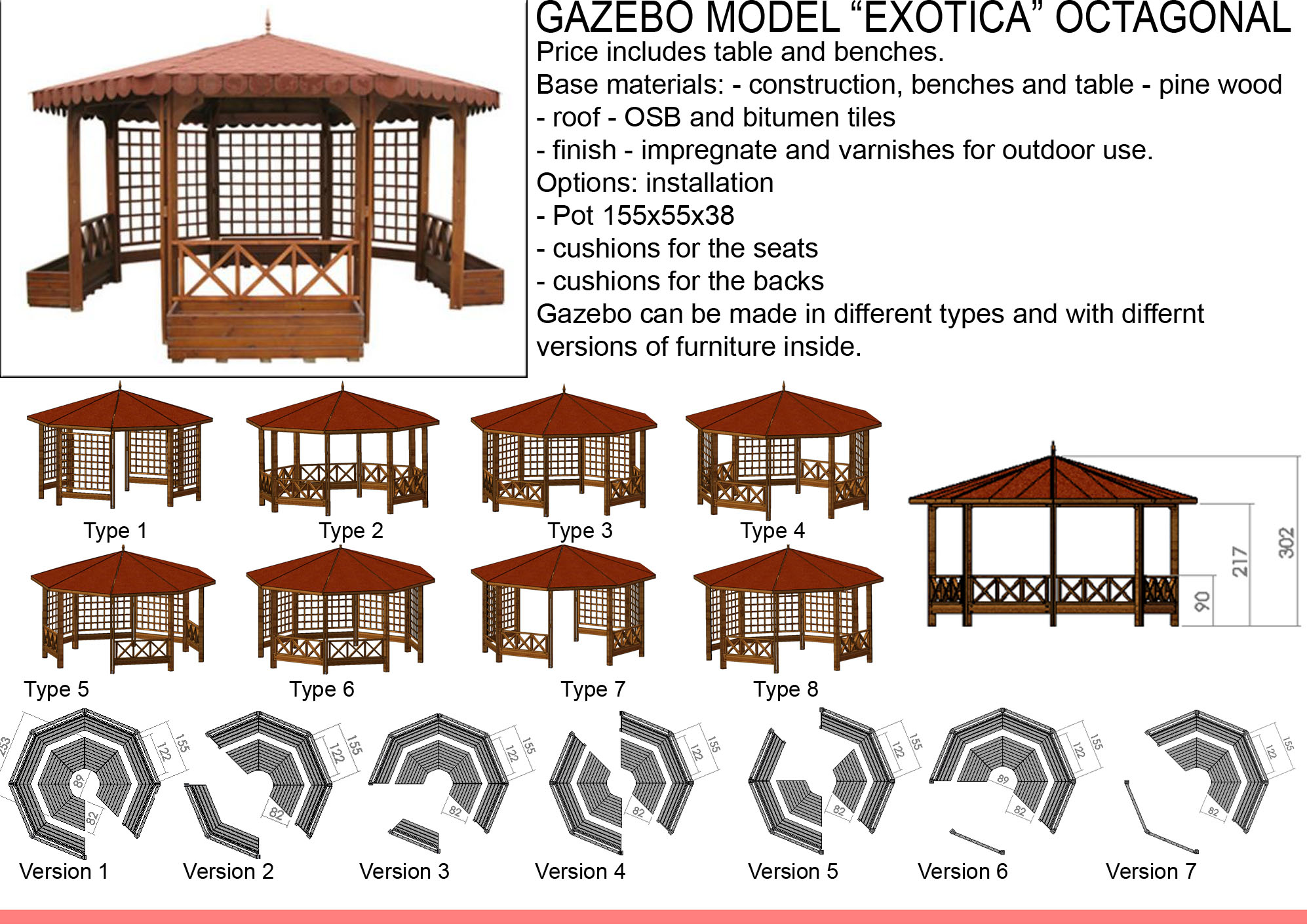 Gazebo Exotica Octagonal