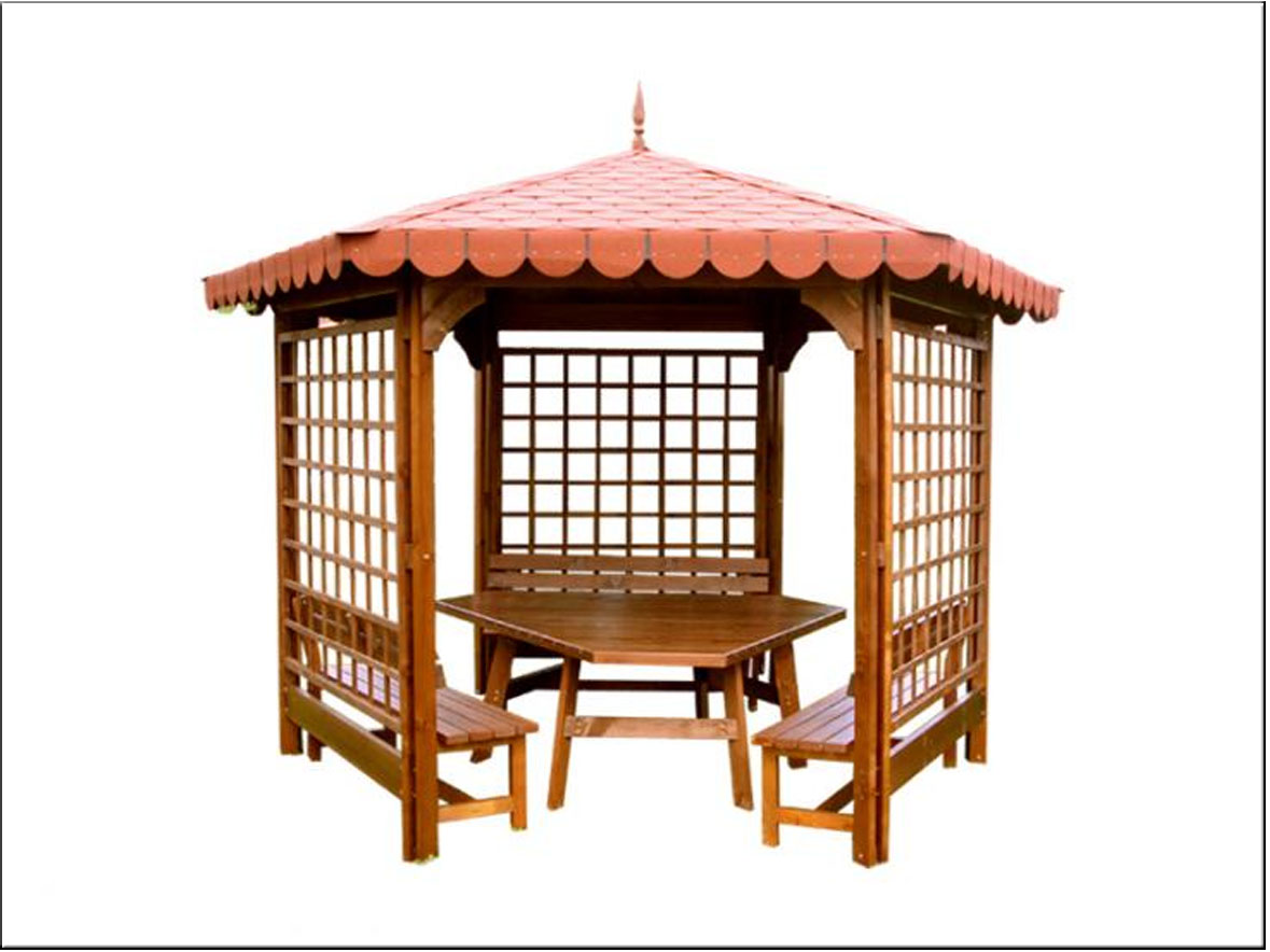 Gazebo exotical hexagonal