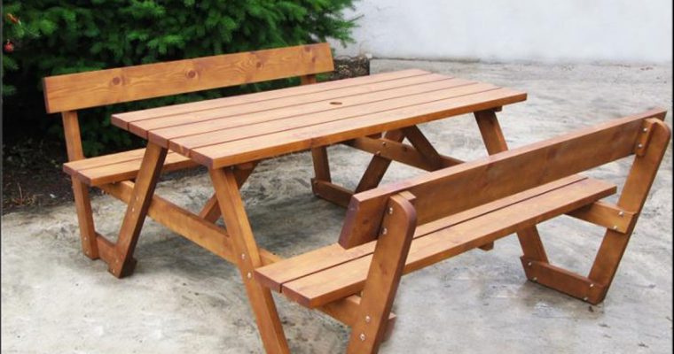 Table with benches 26