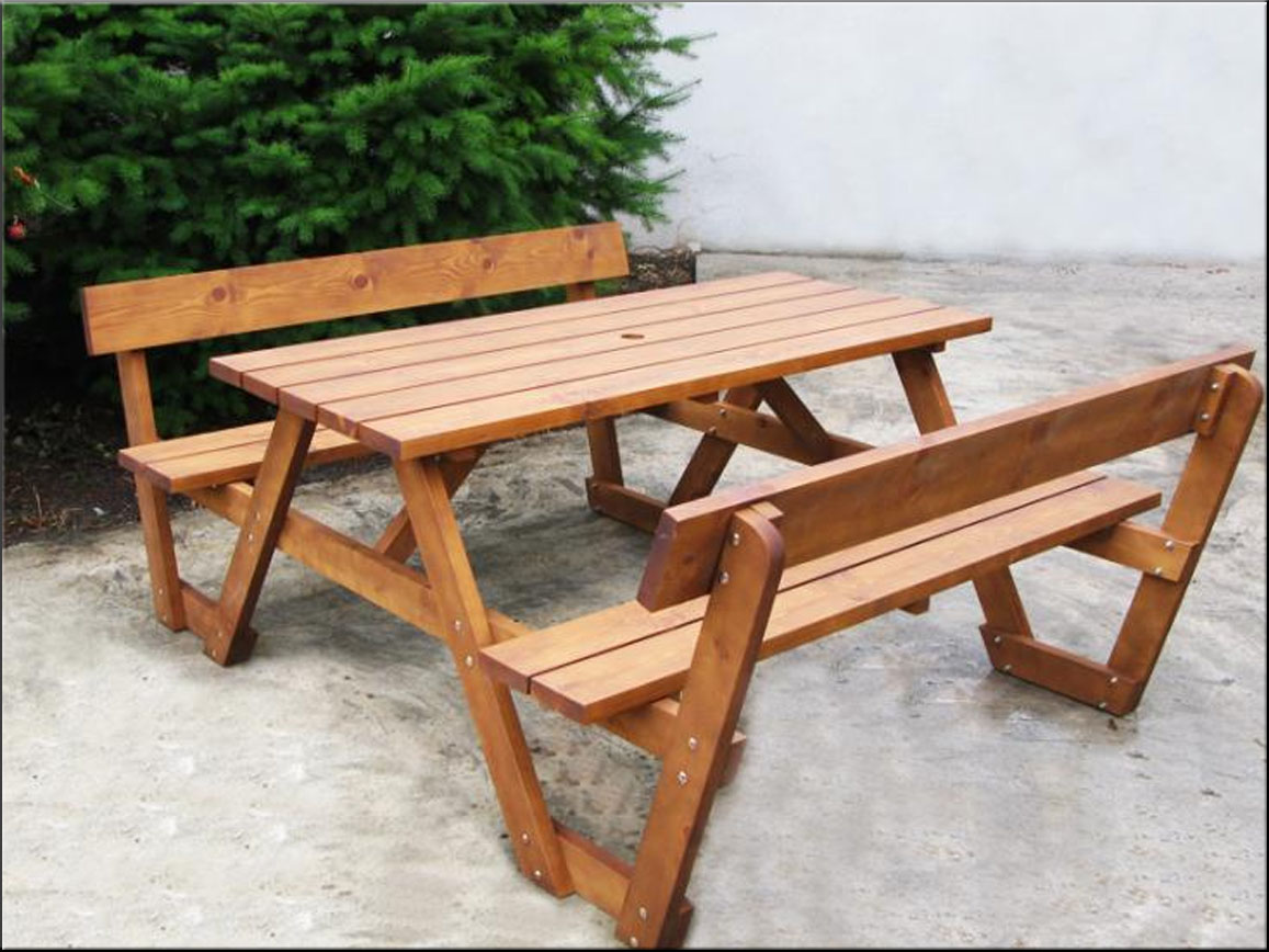 Table with benches 26